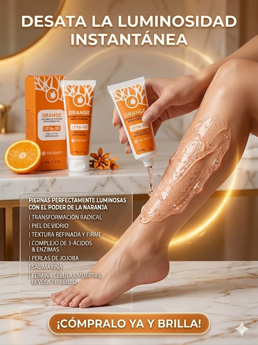 Orange™ - Gel Exfoliante Aclarante e Hidratante con Enzimas de Naranja + Vitamina C