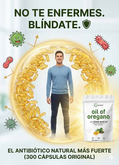 Aceite de Orégano en Cápsulas Blandas 6000 mg (90 capsulas)
