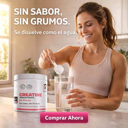 Creatina Monohidratada para Mujeres + Colágeno Hidrolizado Fuerza, Tonificación y Recuperación en 30 Días