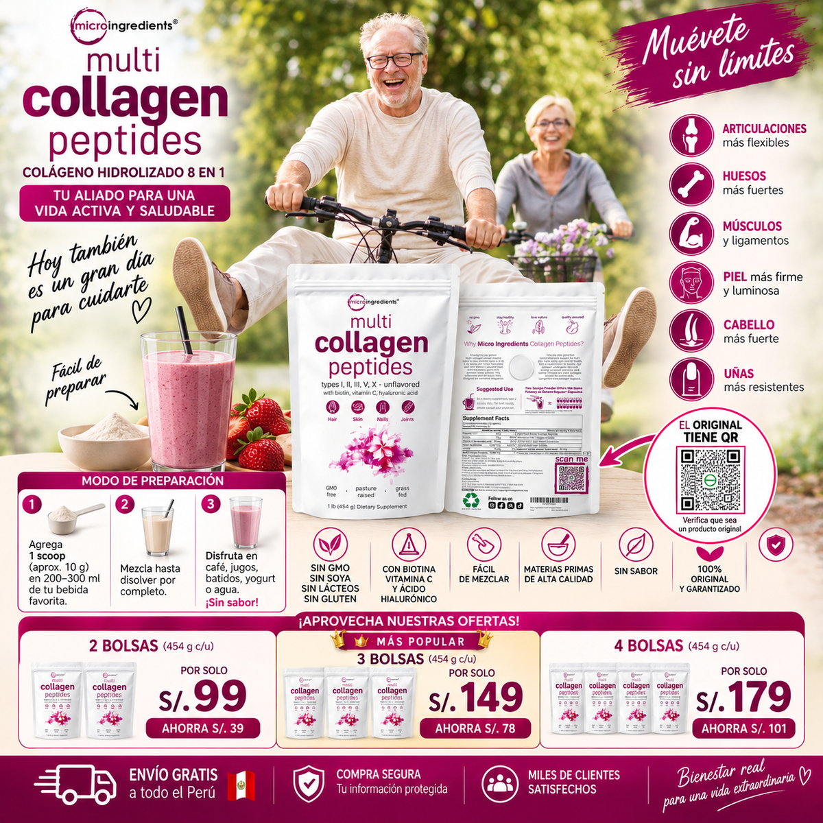 MULTI COLLAGEN PEPTIDES 2 x 1