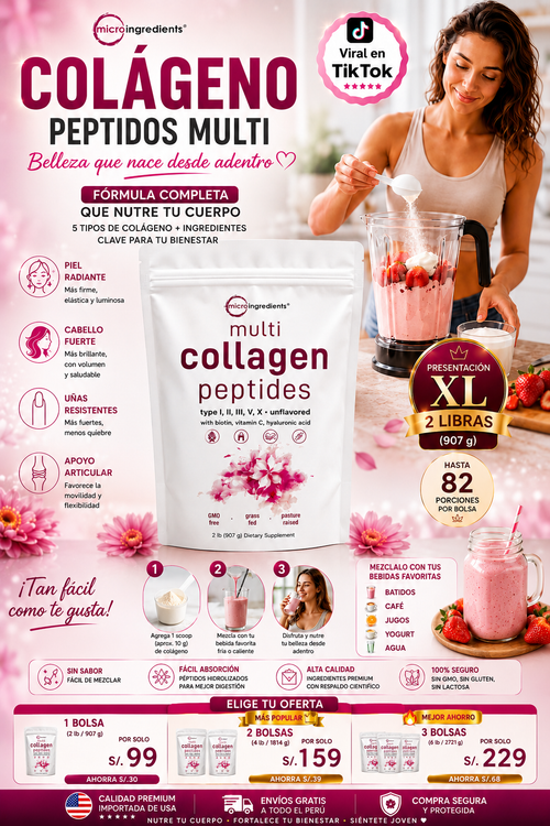 MULTI COLLAGEN PEPTIDES DE 900GR