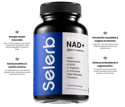 Selerb NAD+ Para Hombres - 60 Capsules